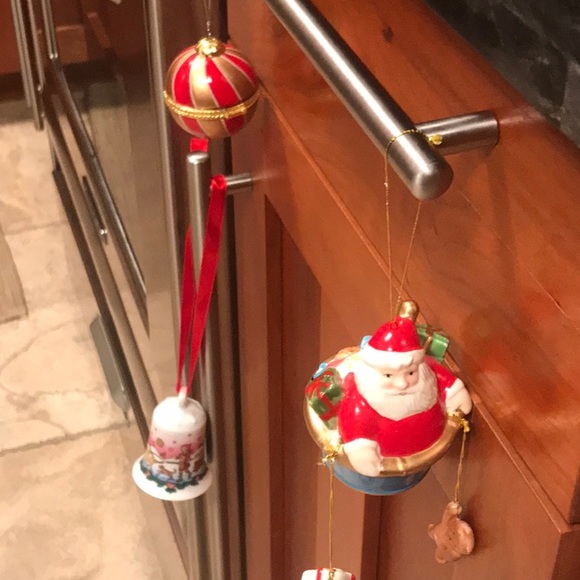 Set of 3 ceramic Christmas ornaments - Picture 1 of 8